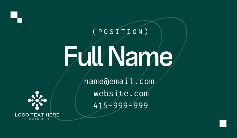 Modern Minimal Card Business Card