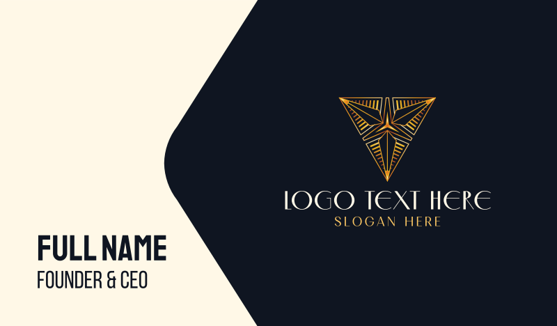 Triangle Premium Luxury Business Card